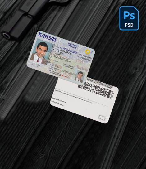 USA Kansas driving license PSD